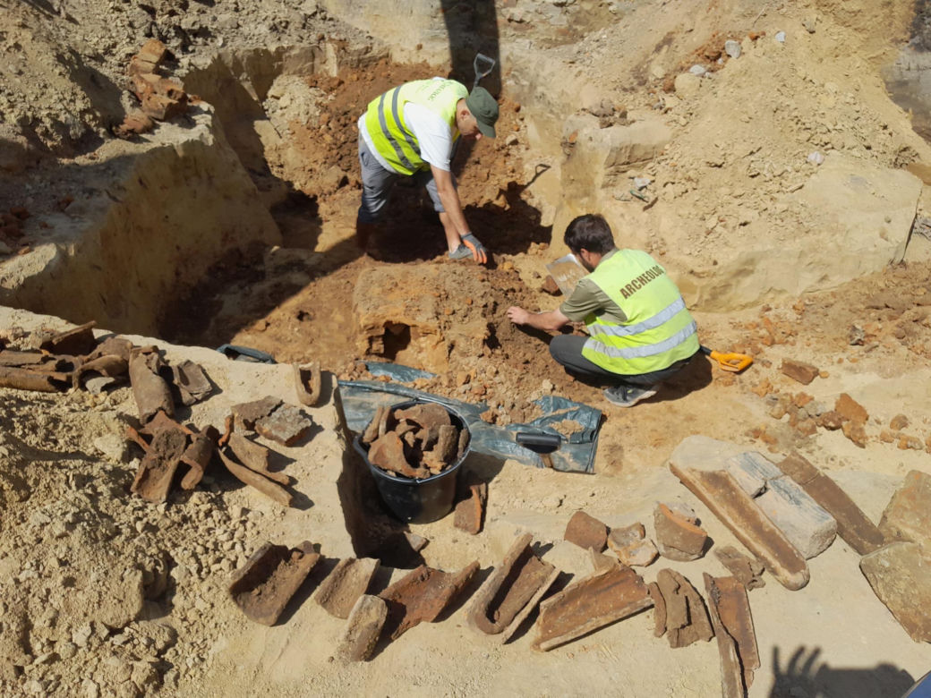 Odkrycie archeologiczne przy ul. Zielonej w Lublinie. Przed wiekami działał tu warsztat garncarski