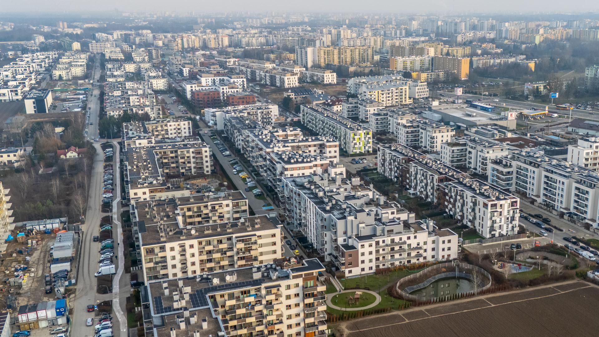 Nowa zabudowa na Chrzanowie w Warszawie