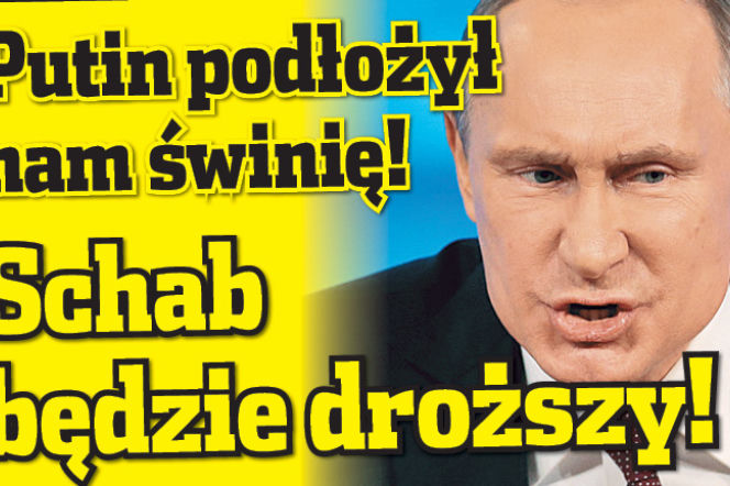 Przez Putina z drożeje schabowy