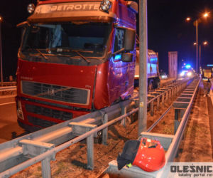 Wypadek na S8 pod Oleśnicą