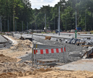 Budowa węzła Głębokie - lipiec 2020