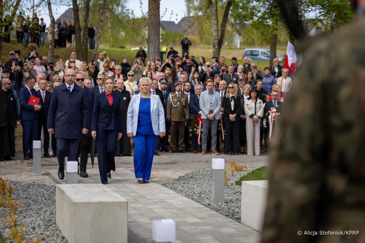 Elegancka Marta Nawrocka w Chojnie