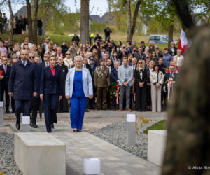 Elegancka Marta Nawrocka w Chojnie