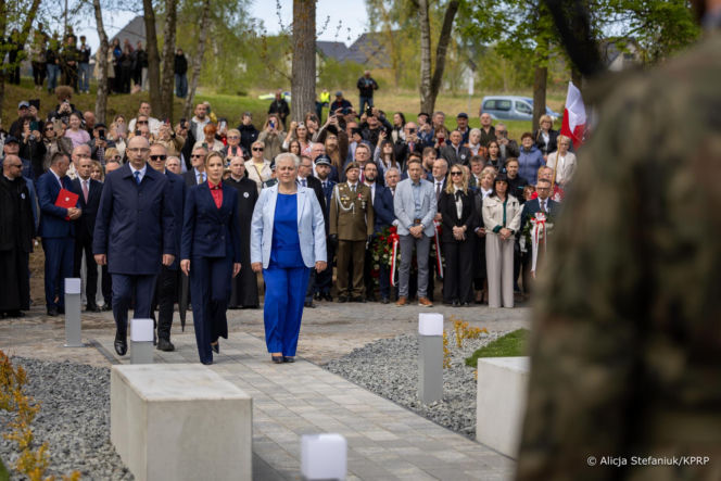 Elegancka Marta Nawrocka w Chojnie