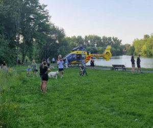 Akcja ratunkowa w Dolinie Trzech Stawów w Katowicach