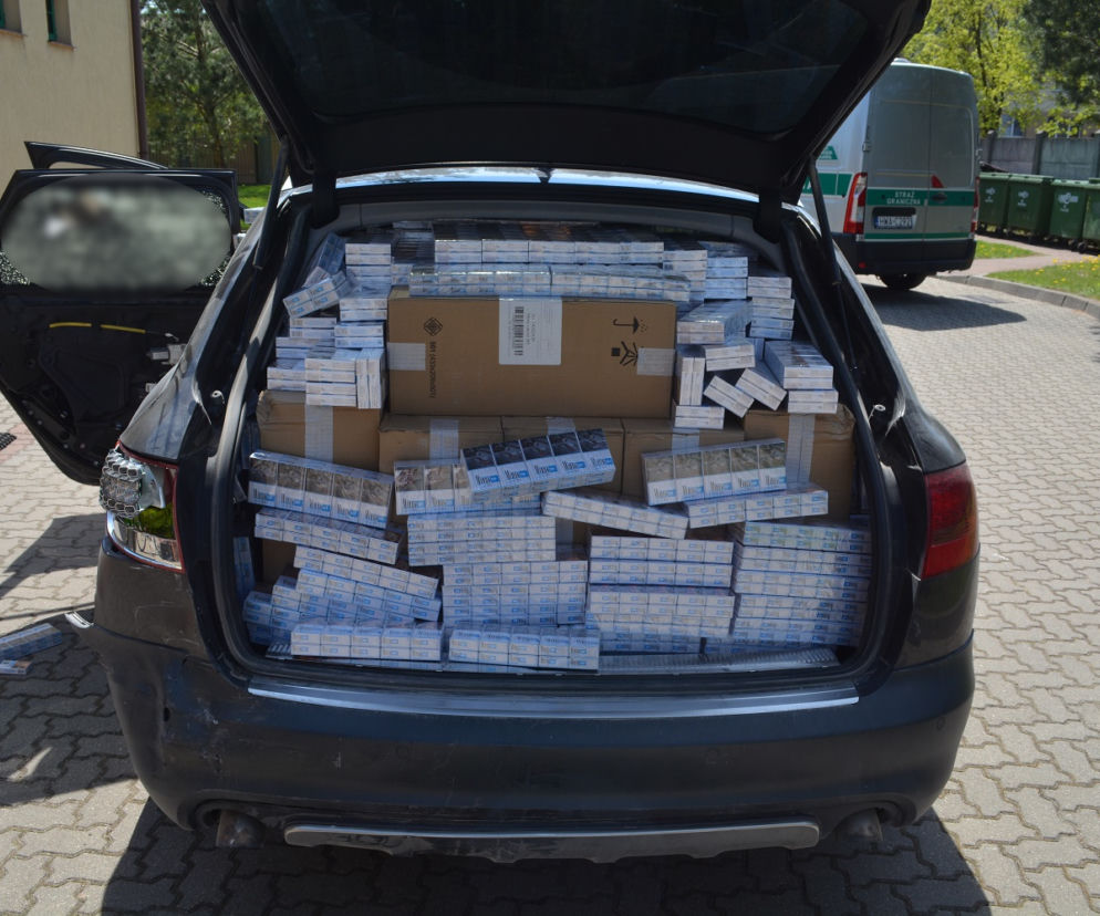 W Audi A6 zmieścił 23,5 tys. paczek papierosów o wartości 350 tys. zł
