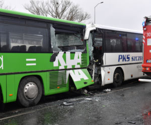 Szczecin: Zderzenie autobusów