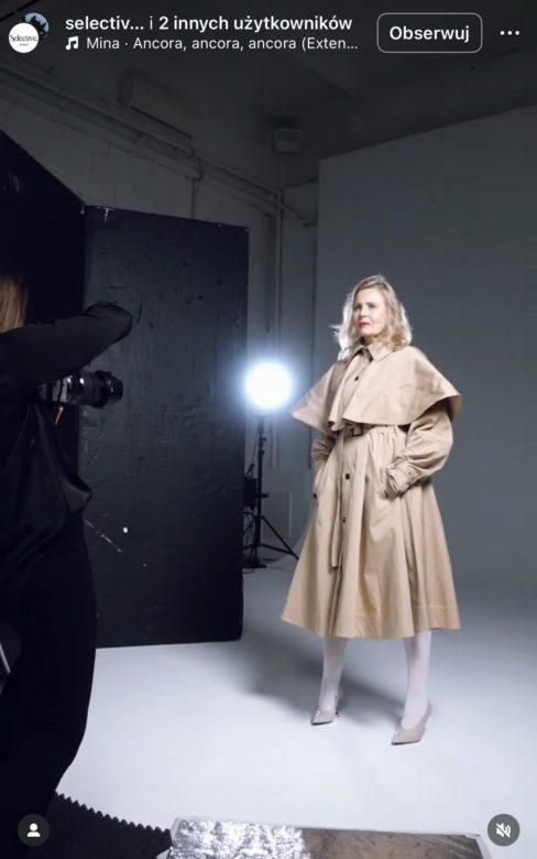 Grażyna Szapołowska 71-letnia modelka