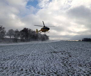 Wypadek pod Braniewem. Trzy osoby poszkodowane