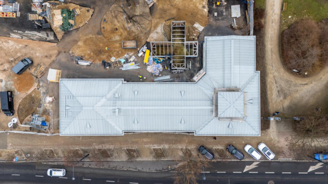 Sinfonia Varsovia w Warszawie podczas budowy