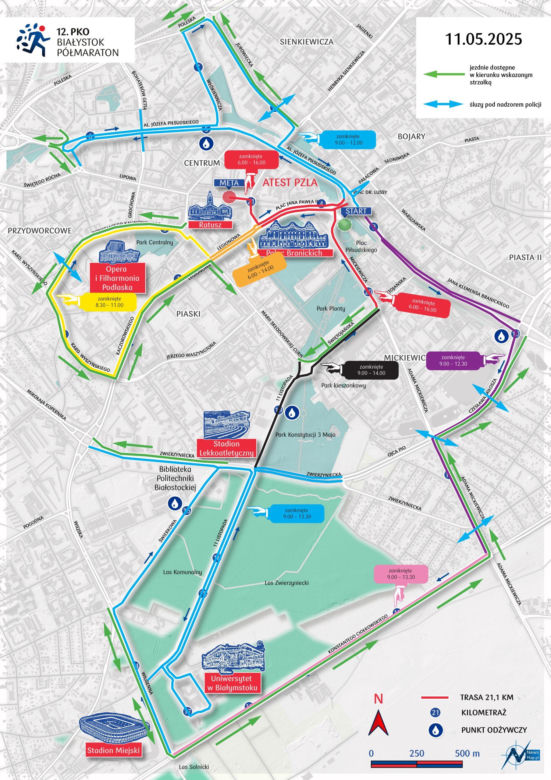 Białystok Półmaraton. Tak przebiega trasa biegów