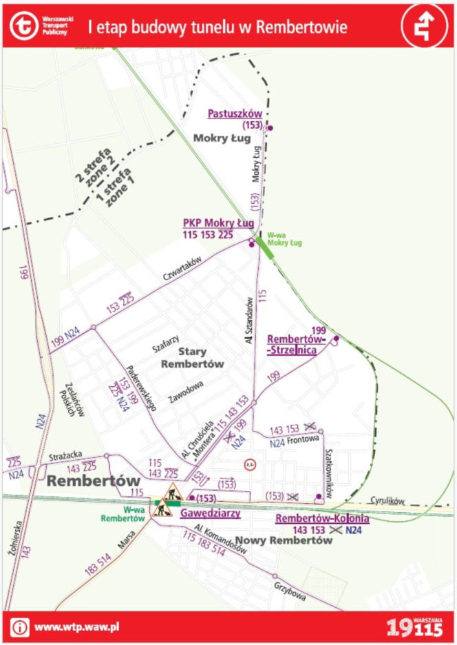 Rusza budowa tunelu w Rembertowie