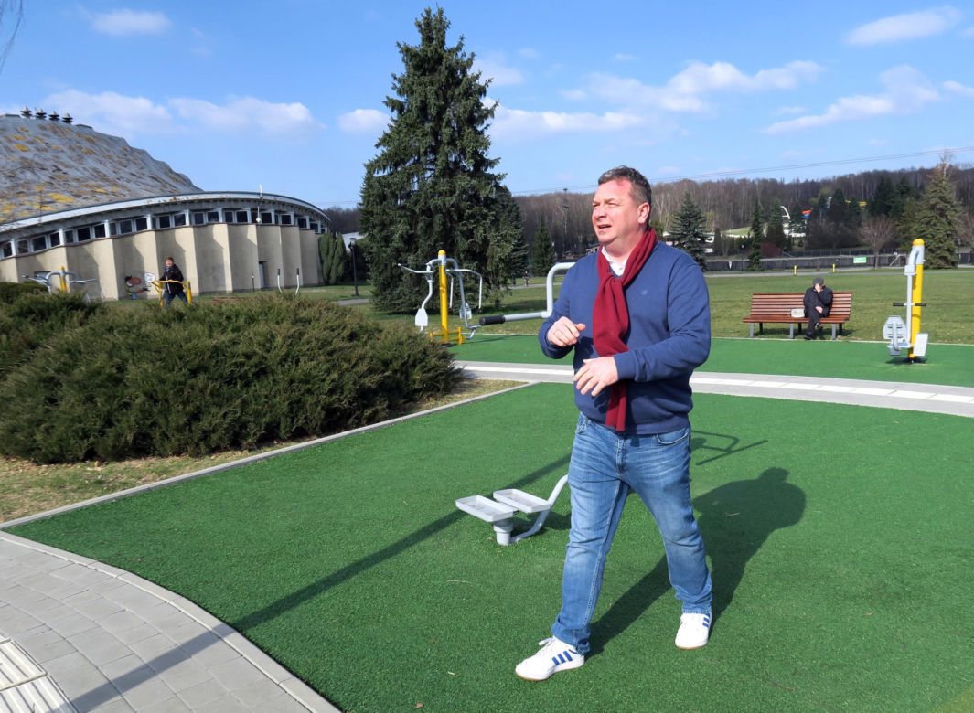 Michał Wójcik w Parku Śląskim