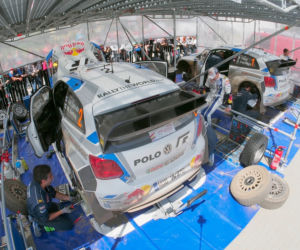 Rajd Polski 2014 wygrał Sebastien Ogier,  Volkswagen Polo R WRC