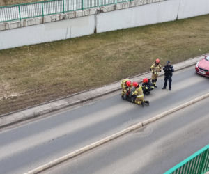O krok od tragedii! Stanął na skraju mostu i chciał skoczyć 