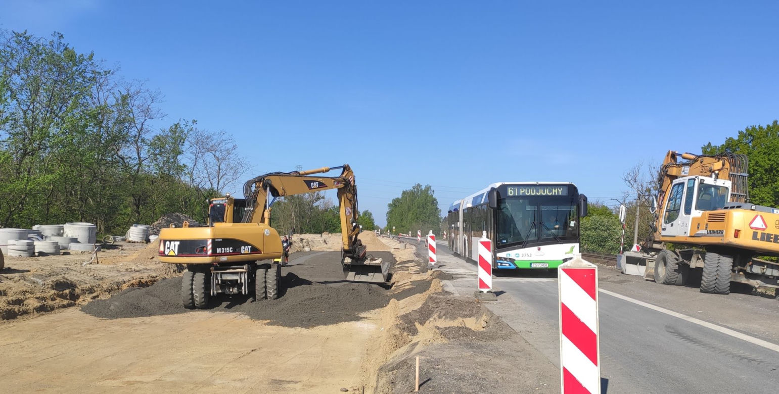 Budowa węzła Granitowa - maj 2020