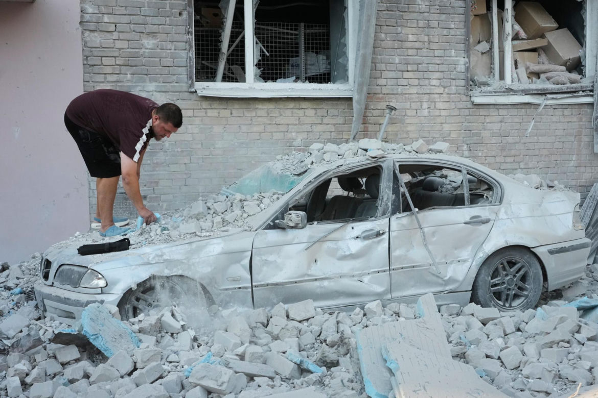Potężny atak Rosji na Kijów.