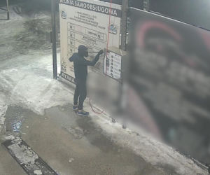 Włamał się do automatu myjni samochodowej