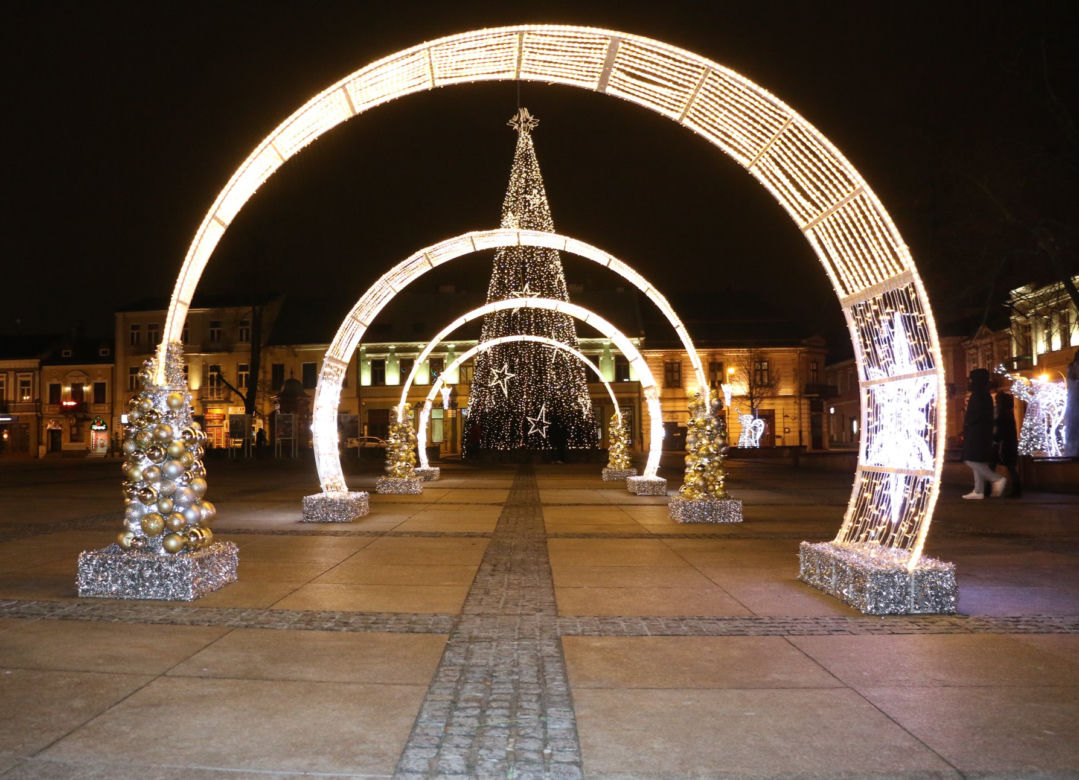 Kielce iluminacje świąteczne 2020