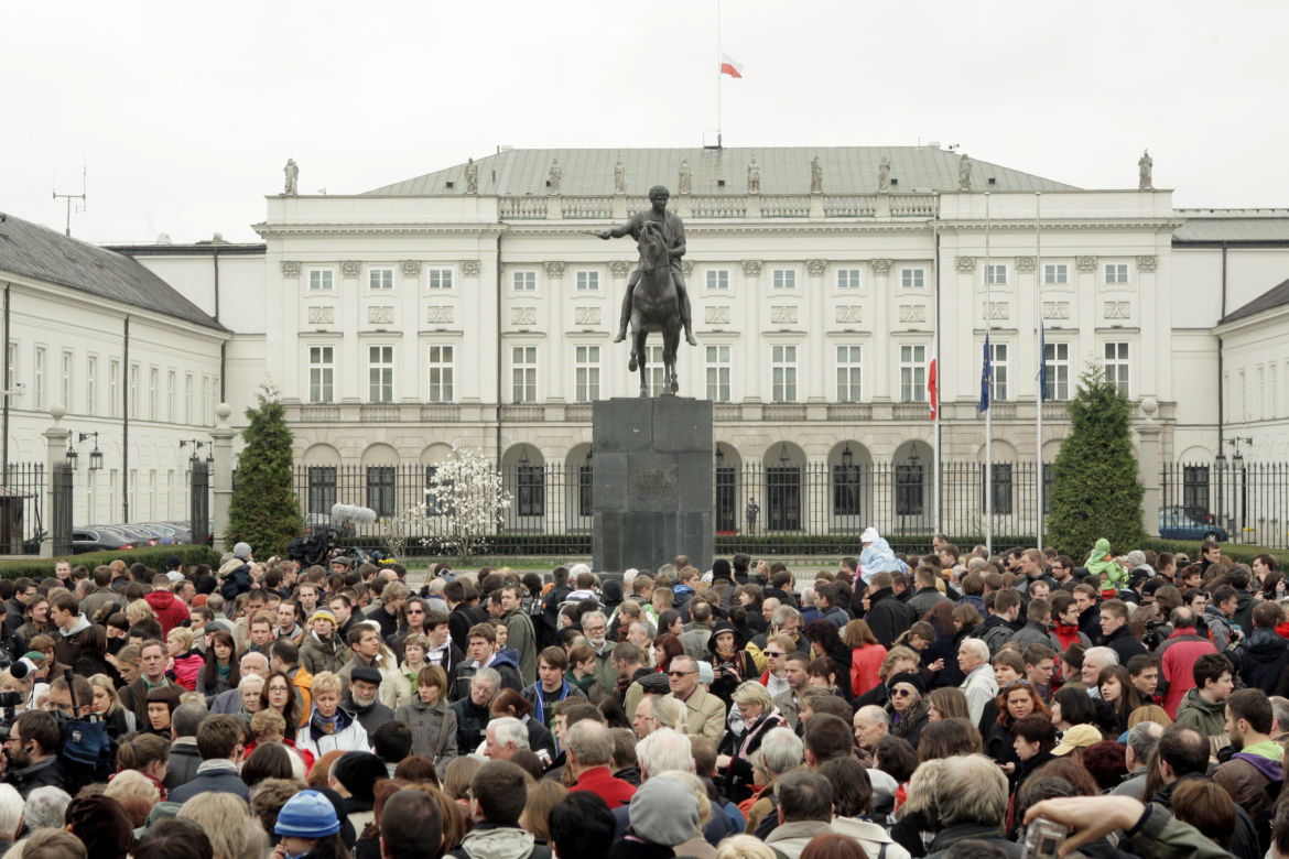 Tak wyglądała Warszawa 10 kwietnia 2010 roku