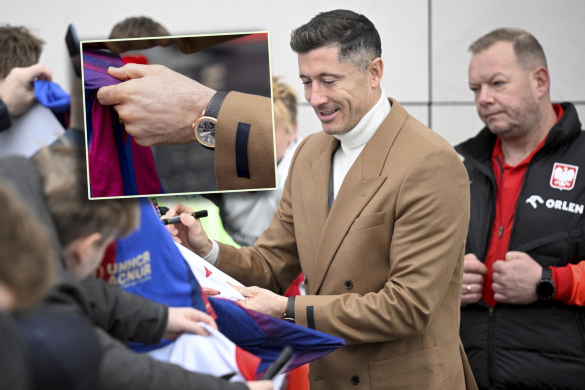 Robert Lewandowski z zegarkiem wartym kawalerkę przyjechał na kadrę! Na ręce miał prawdziwą fortunę