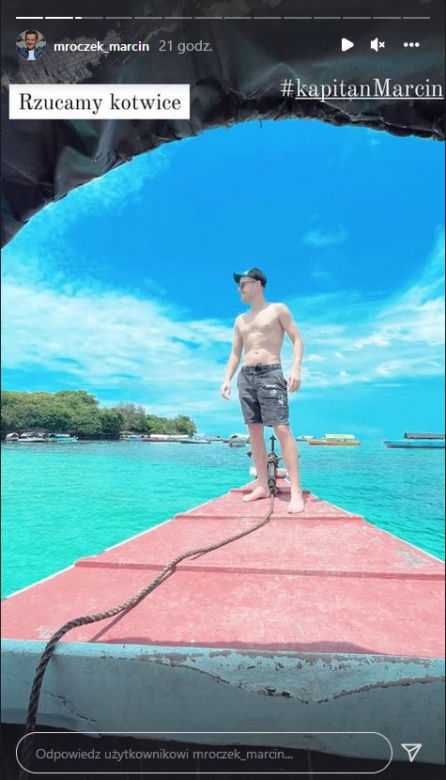 Mroczek wypoczywa na Zanzibarze