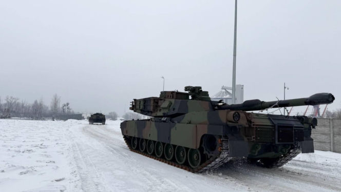 Pierwszy transport Abramsów w 2026 roku dotarł do Polski. Trafią do 1. Warszawskiej Brygady Pancernej
