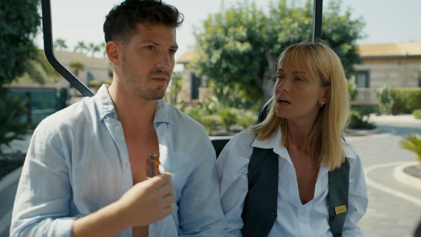 Barwy szczęścia, odcinek 3145. Justin (Jasper Sołtysiewicz), Ola (Michalina Robakiewicz)