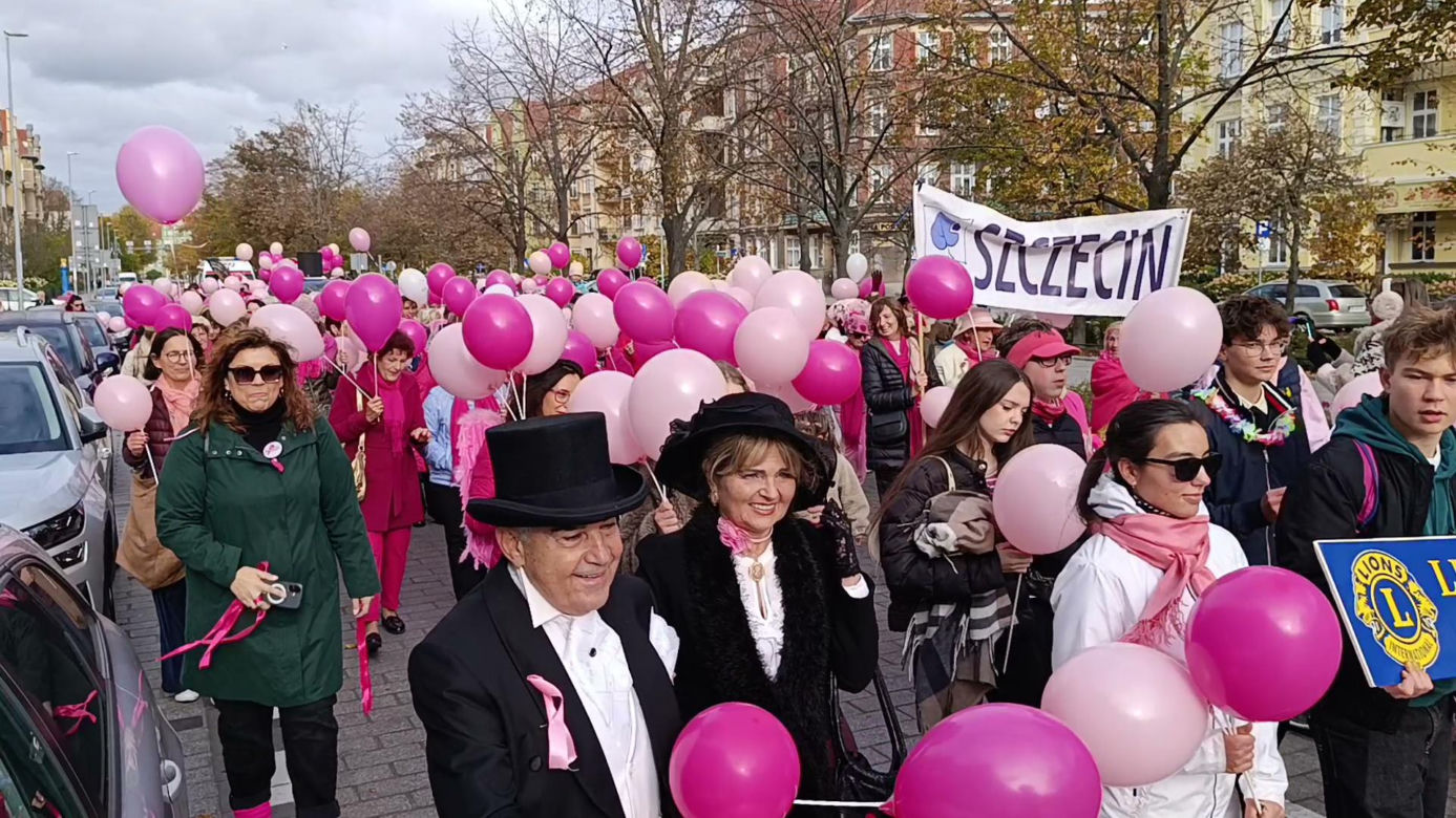 Marsz Różowej Wstążki w Szczecinie