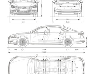 2018 nowe Audi A8 L wymiary