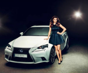 Agnieszka Radwańska pozuje do reklamy Lexusa