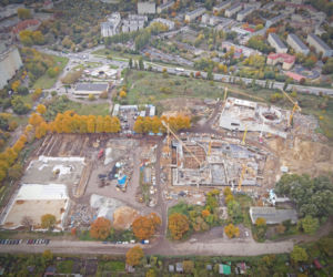Budowa Fabryki Wody - październik 2020