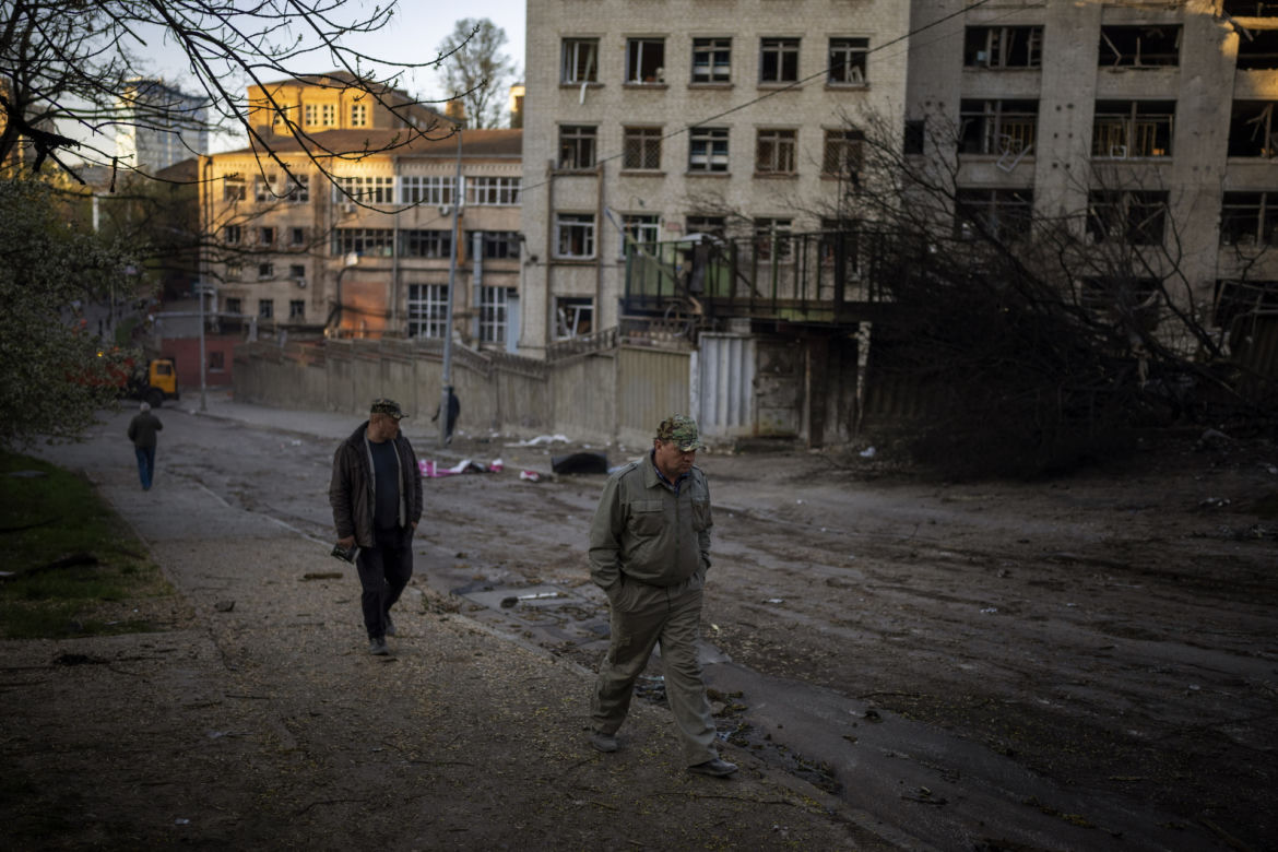 Ukraina. Zbombardowany Kijów