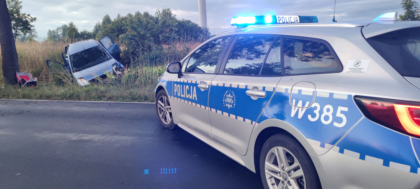 Wypadek w pobliżu Drawska Pomorskiego