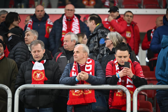 Widzew Łódź - Lech Poznań: Zdjęcia kibiców i zawodników z meczu 24. kolejki PKO BP Ekstraklasy