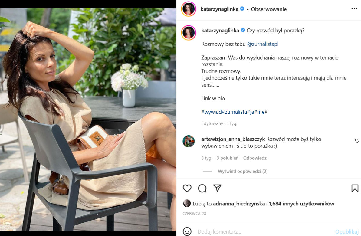 Katarzyna Glinka będzie walczyć o alimenty dla syna