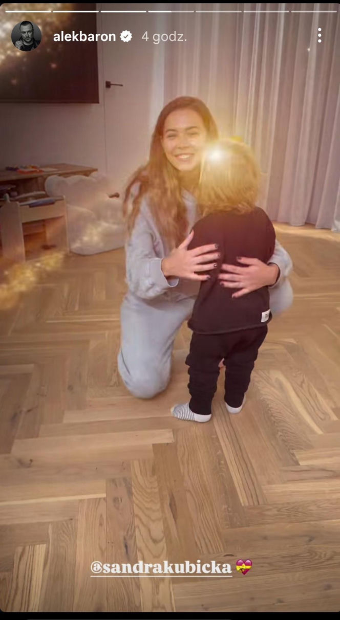 Aleksander Milwiw-Baron już świętował urodziny. Taką niespodziankę przygotowała dla niego Sandra z Leosiem