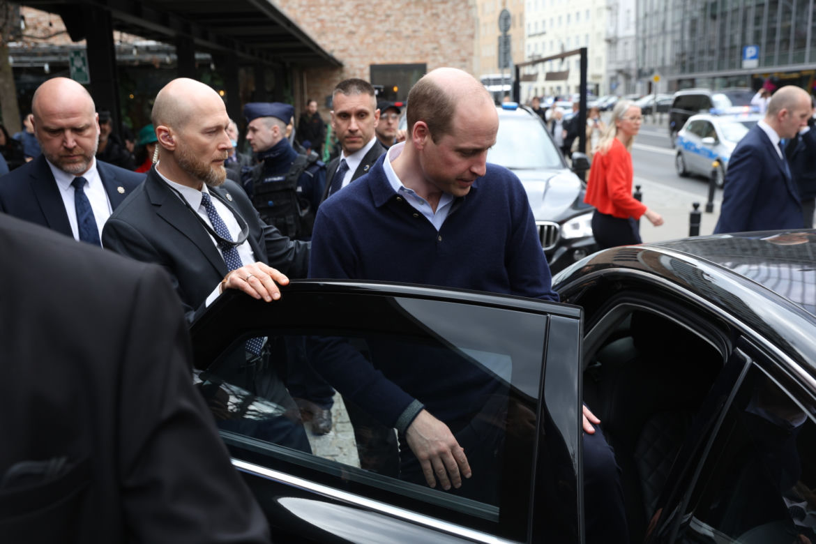 Książę William w Warszawie - drugi dzień wizyty