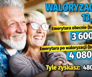 Emerycie, sprawdź ile zyskasz na waloryzacji! 