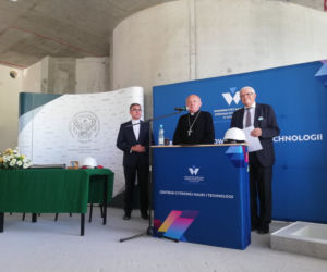 Wmurowanie kamienia węgielnego pod budynek Multidyscyplinarnego Centrum Badawczego