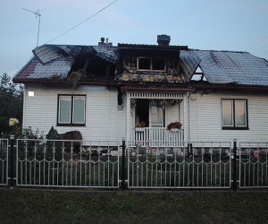Pożar domu w Przeworsku na Podkarpaciu