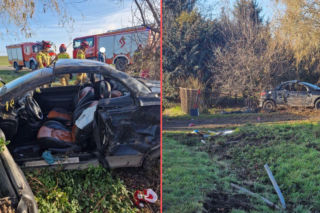 Poważny wypadek na Dolnym Śląsku. Kobieta wypadła z osobówki 