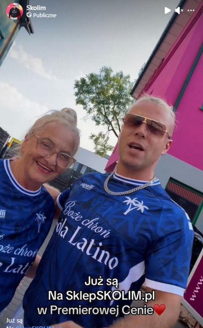 Król Latino, Skolim, wypuścił do sprzedaży koszulkę "Boże Chroń Króla Latino"