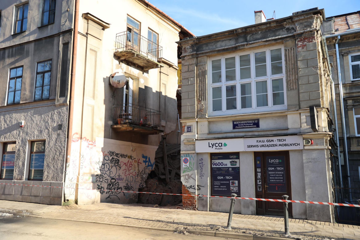Zawaliła się część kamienicy w centrum Lublina