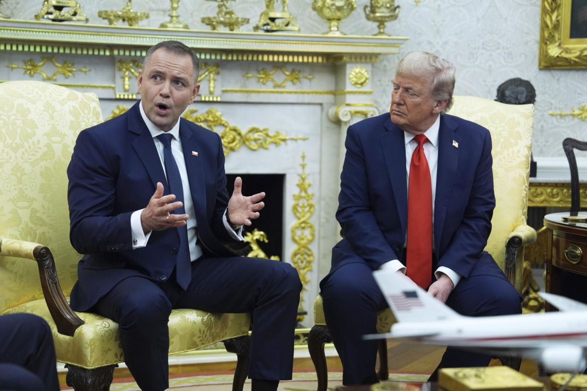 Konferencja Nawrockiego i Trumpa przed rozmowami w Białym Domu