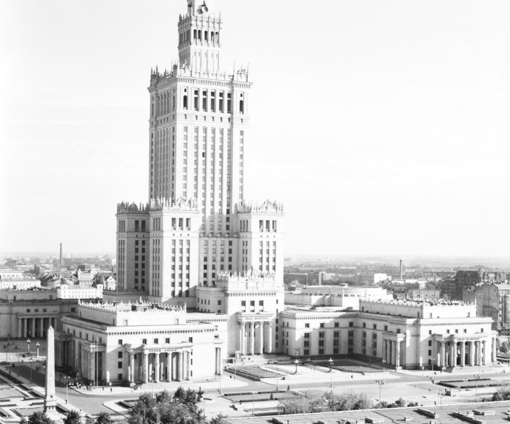 Pałac Kultury i Nauki w Warszawie na archiwalnych  fotografiach (1964 r.)