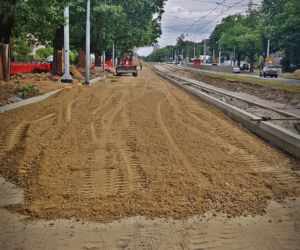Postęp prac na węźle Łękno