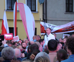 Protest podczas wizyty Adrzeja Dudy