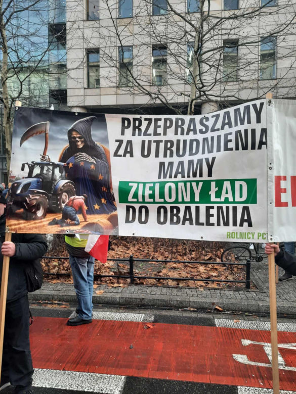 Protest rolników w Warszawie (3.01.2025)