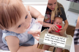 Zapomnij o niekapku! Nawet półroczne dziecko może pić ze zwykłego kubka - pokazuje ta mama